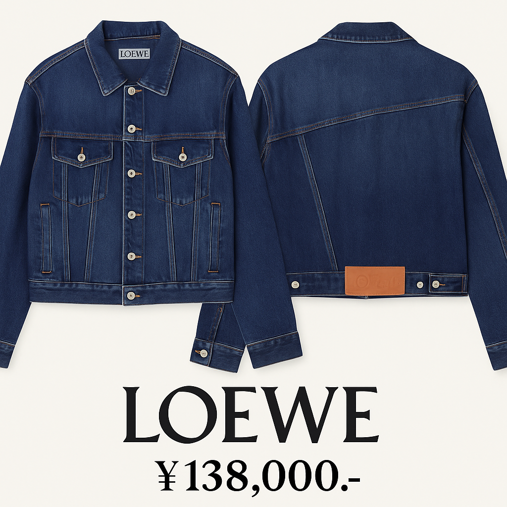 LOEWE デニムジャケット 46 イタリア製 高級クリーニング済み