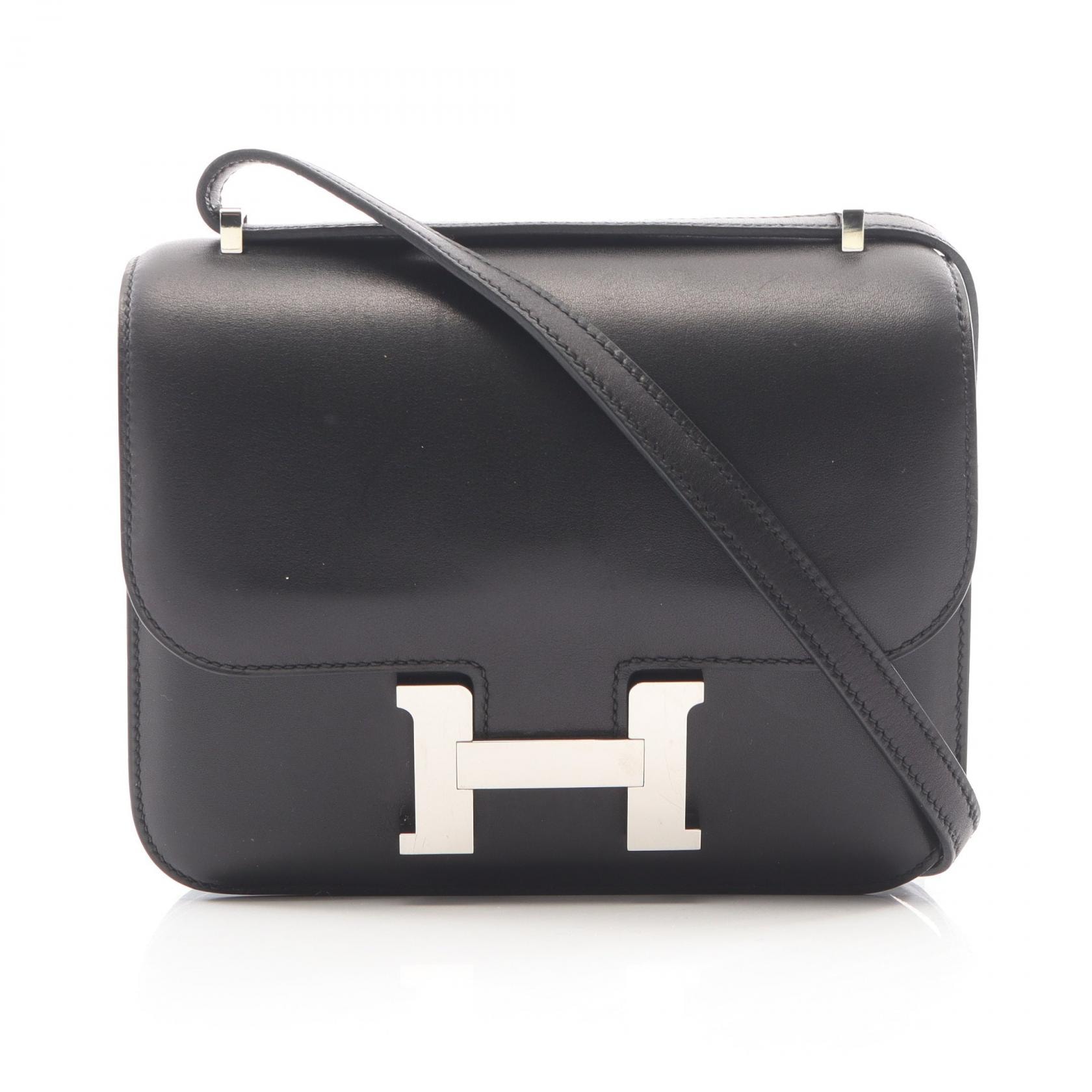 エルメス HERMES コンスタンス3 ミニ ショルダーバッグ バッグ レザー ヴォースイフト A刻印(2017年製造) レディース ブラック系 061677CK 【中古】