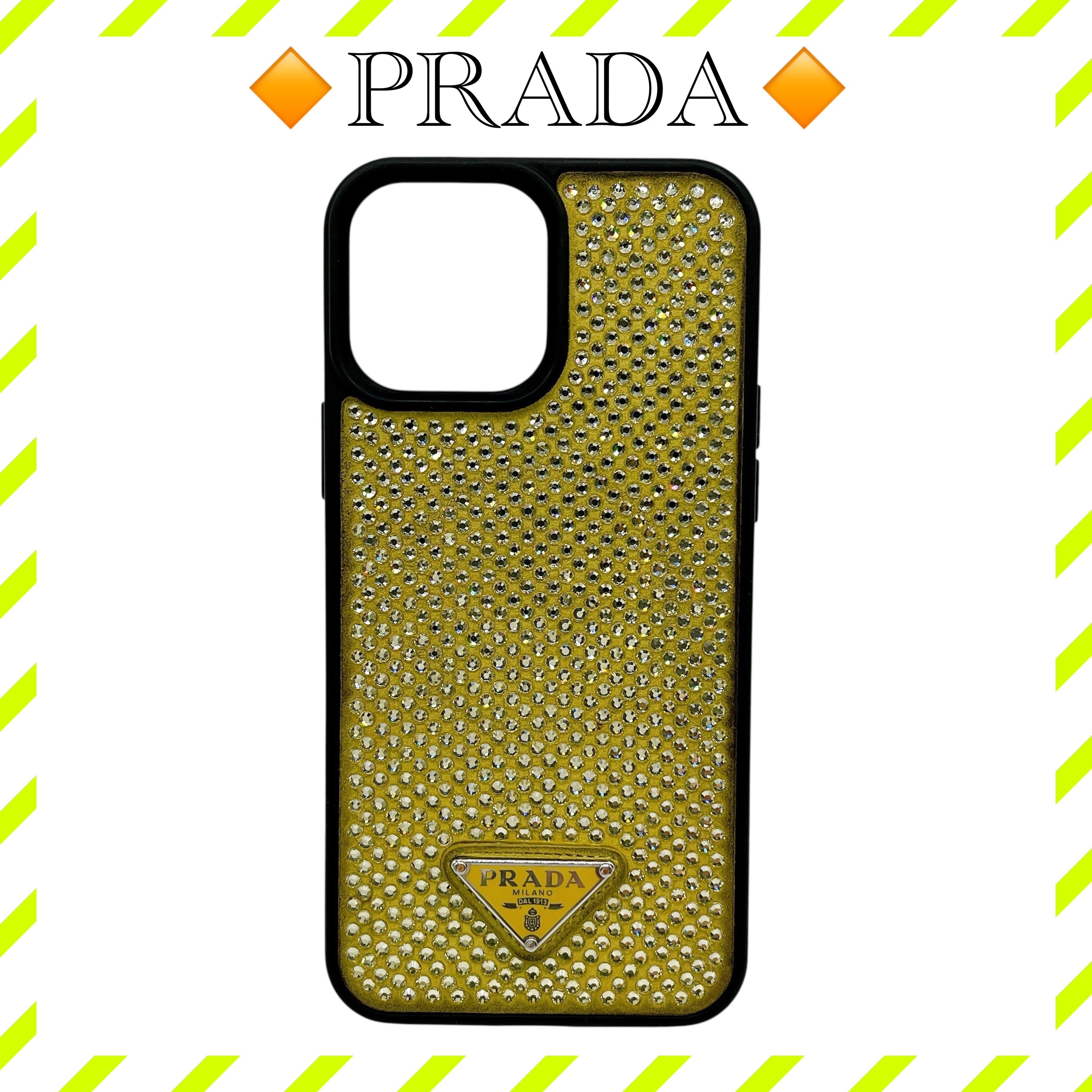 目立った傷や汚れなし】美品 プラダ iPhoneケース 13 Pro Max 三角ロゴ