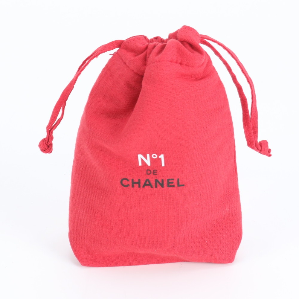 ■極美品 シャネル N°1 DE CHANEL レッド 巾着 ハンド バッグ