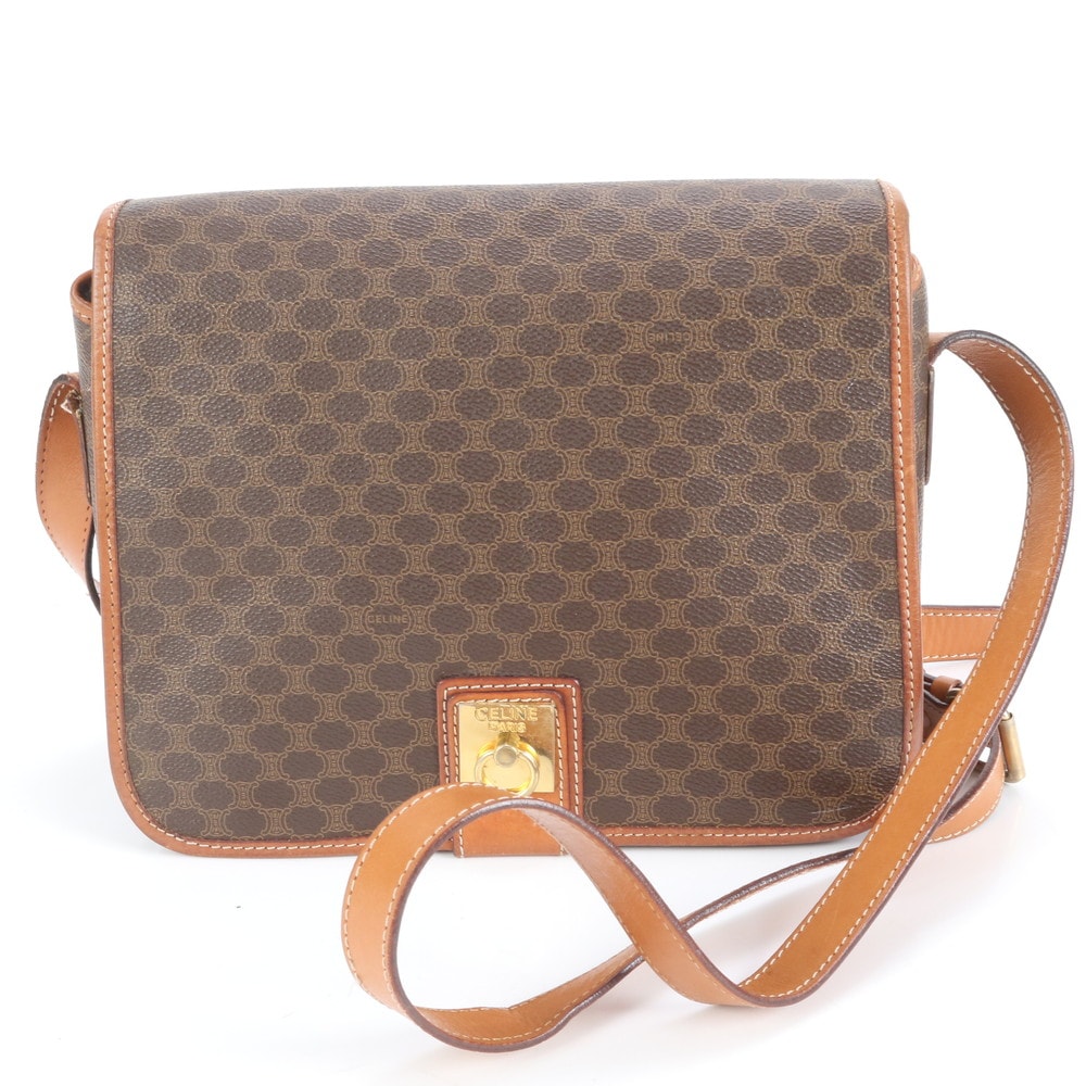 ■極美品 セリーヌ マカダムクロスボディショルダーバッグ