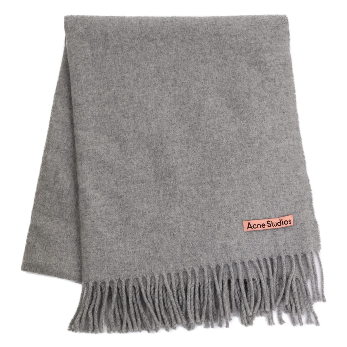 アクネ ストゥディオズ CA0102 フリンジ ウール スカーフ 200 x 70 cm