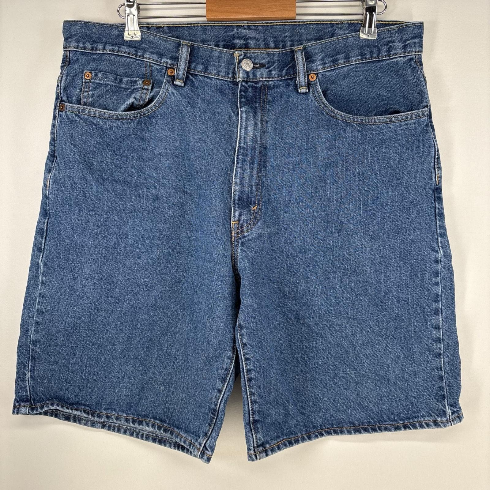 古着 リーバイス Levi's ショートパンツ 550 テーパード ハーフパンツ デニム 大きいサイズ w38  ブルー メンズ