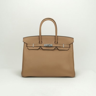 エルメス HERMES バーキン35 バーキン 35 バッグ トートバッグ トゴ チャイ Chai ベージュ Beige シルバー金具 ハンドバッグ