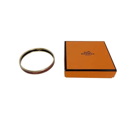 エルメス HERMES エマイユPM ROUGE バングル