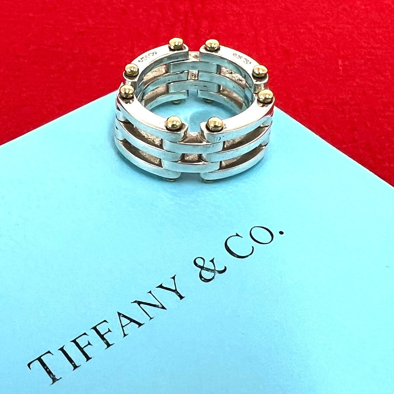TIFFANY&Co. ティファニー ゲートリング シルバー925 K18イエローゴールド リング・指輪 12号 シルバー
2-6-2