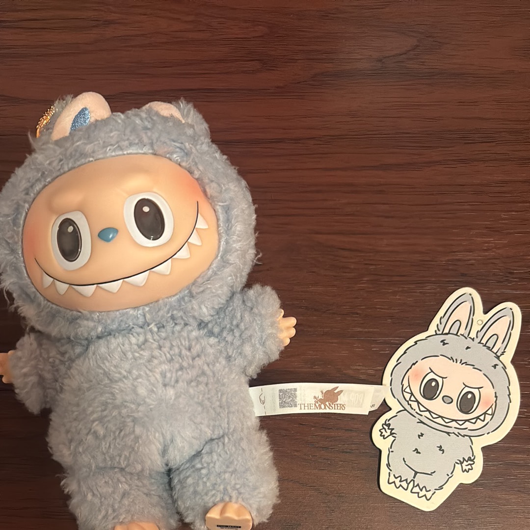 POP MART THE MONSTERS (LABUBU) Exciting Macaron Plush Series SEA SALT COCONUT