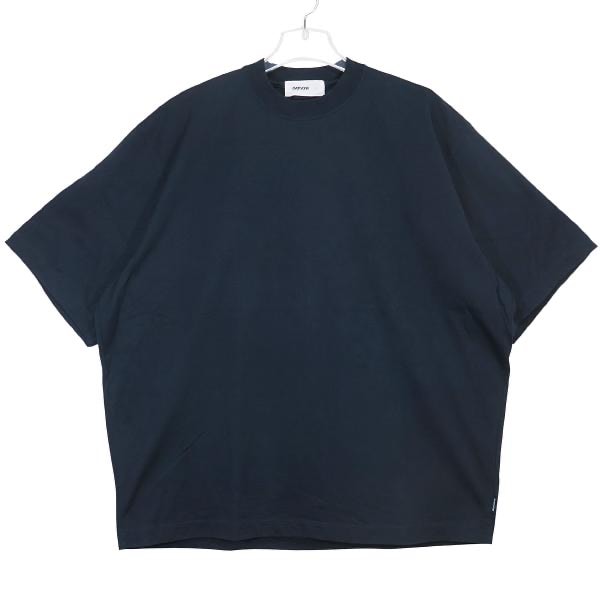 美品 everyone エブリワン HIGH-GAUGE COTTON SHORT SLEEVE TEE SHIRT EV25-CS37 ハイゲージ コットン Tシャツ ネイビー クルーネック ショートスリーブ カットソー サイズL