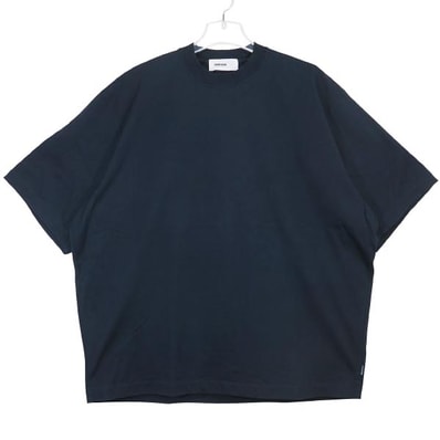 美品 everyone エブリワン HIGH-GAUGE COTTON SHORT SLEEVE TEE SHIRT EV25-CS37 ハイゲージ コットン Tシャツ ネイビー クルーネック ショートスリーブ カットソー サイズL