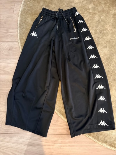 Acne Studios x Kappa Relaxed Fit Trousers "Black"