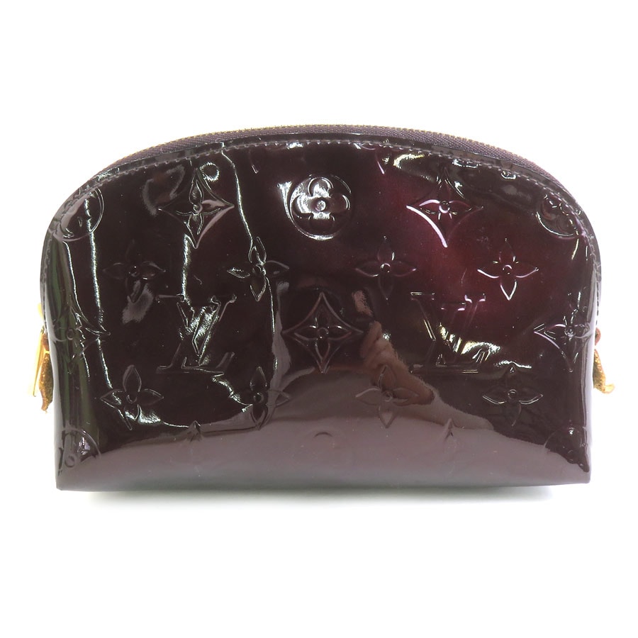 ルイ ヴィトン LOUIS VUITTON ポーチ モノグラム ヴェルニ ポシェット コスメティック モノグラムヴェルニ アマラント ユニセックス M91495【中古】 h31946a