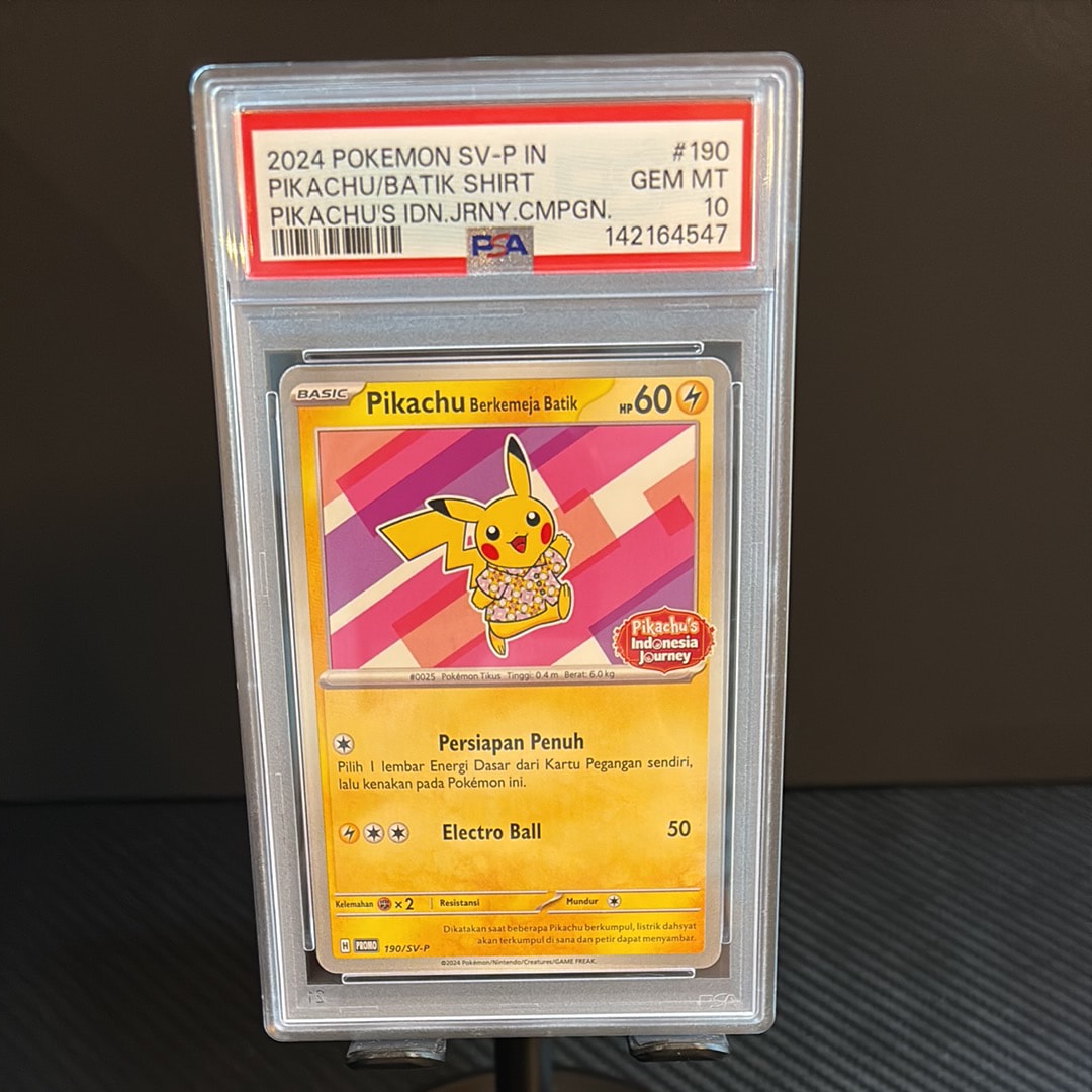 PSA10】バティックシャツを着たピカチュウ (フラワーピカチュウ柄) P