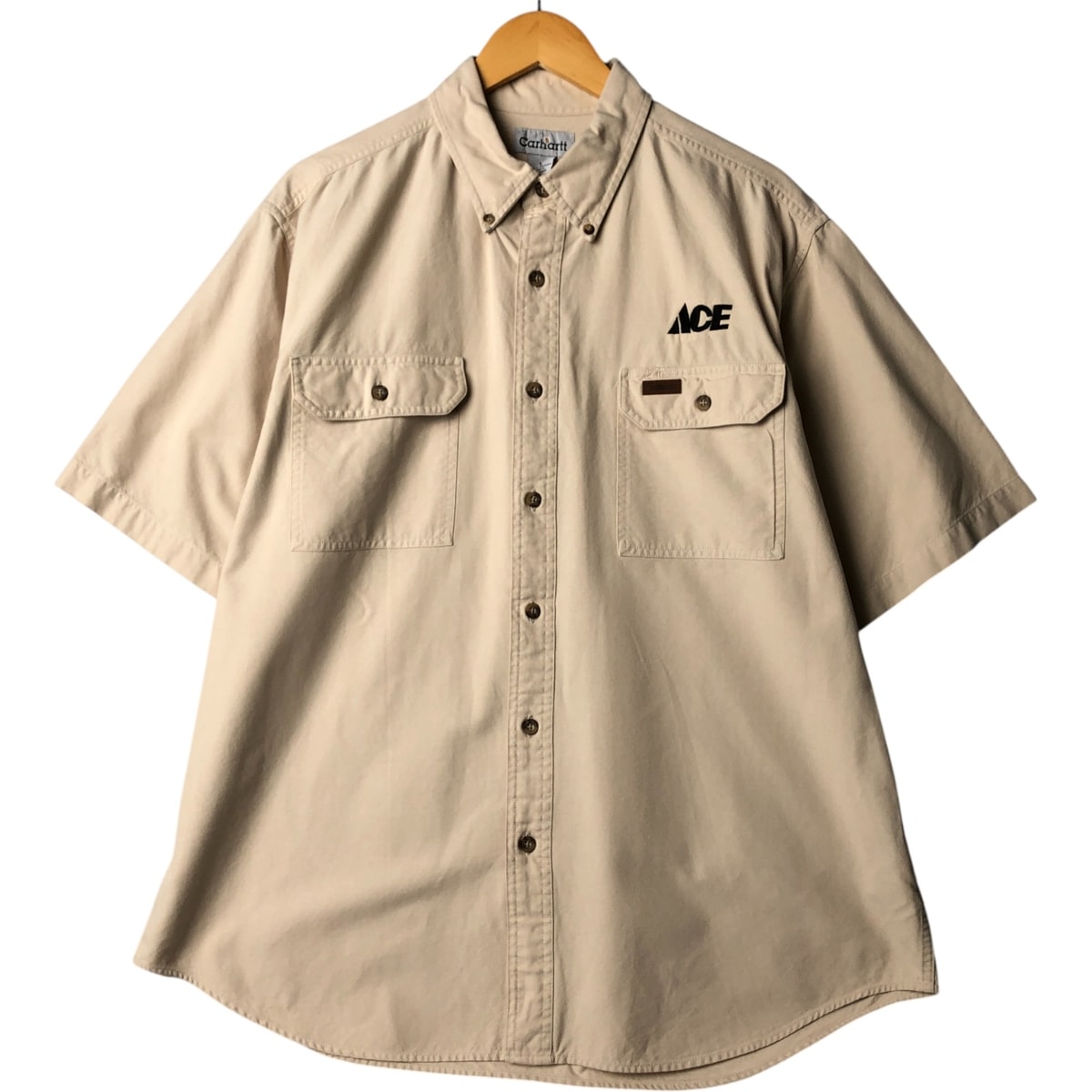 古着 カーハート Carhartt ボタンダウン 半袖 ワークシャツ メンズL相当/eaa572362 【中古】 【250802】/eaa572362