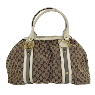 グッチ GUCCI GGキャンバス インターロッキングG トートバッグ【中古】