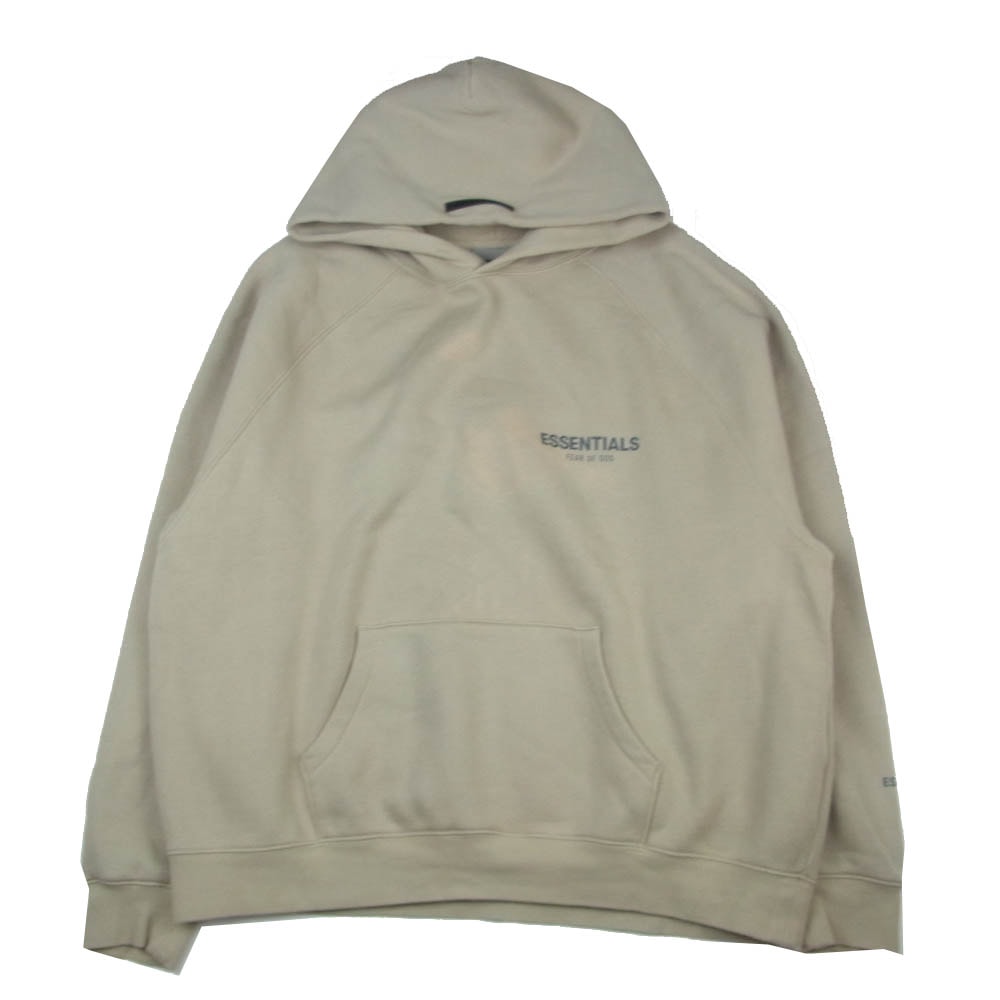 FEAR OF GOD フィアオブゴッド パーカー ESSENTIALS エッセンシャルズ フーディー パーカー ベージュ系 L【中古】