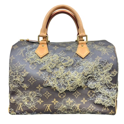Louis Vuitton Monogram Dentelle Speedy 30 "Or"