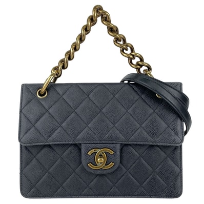 CHANEL シャネル マトラッセ 2WAY ハンドバッグ ショルダーバッグ キャビアスキン レディース【中古】