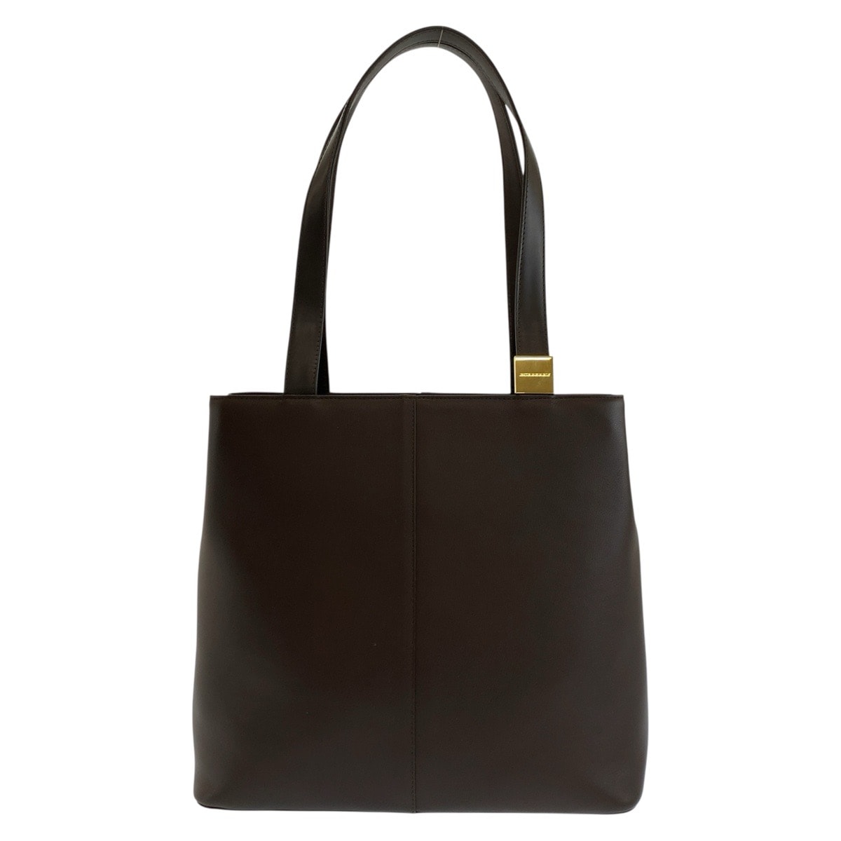 美品 BURBERRY バーバリー 中チェック柄 ブラウン ゴールド金具 レザー トートバッグ ショルダーバッグ 602733 【中古】