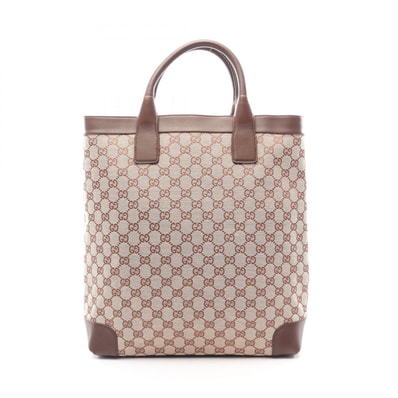 グッチ GUCCI GGキャンバス トートバッグ バッグ キャンバス レザー レディース ベージュ系 002・1121 【中古】