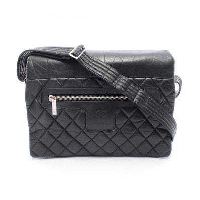 シャネル CHANEL コココクーン メッセンジャーバッグ ショルダーバッグ バッグ カーフ(牛革) レザー レディース ブラック系 【中古】