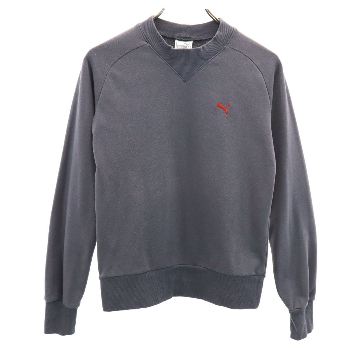 PUMA 長袖 ワンポイントロゴ刺繍 トレーナー