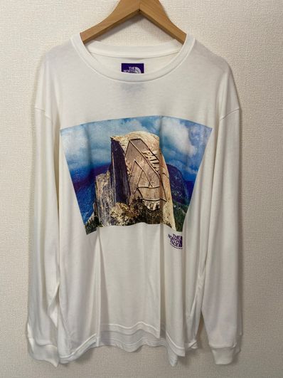 PALACE THE NORTH FACE PURPLE LABEL L/S Graphic Tee "White"