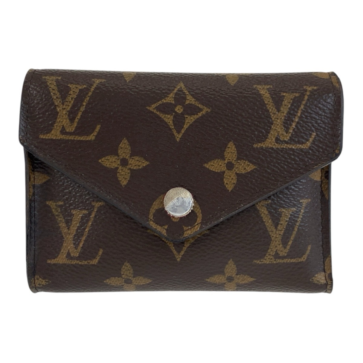 LOUIS VUITTON ルイヴィトン モノグラム ポルトフォイユ ヴィクトリーヌ ブラウン PVC 折り財布 コンパクトウォレット 603554 【中古】