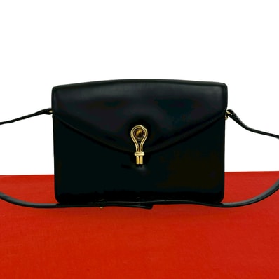 GUCCI グッチ タイガーアイ カーフ ショルダーバッグ ブラック
39485