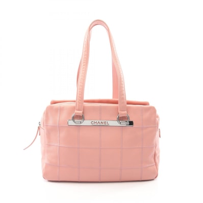 シャネル CHANEL チョコバー トートバッグ バッグ キャビアスキン(グレインドカーフ) レディース ピンク系 【中古】