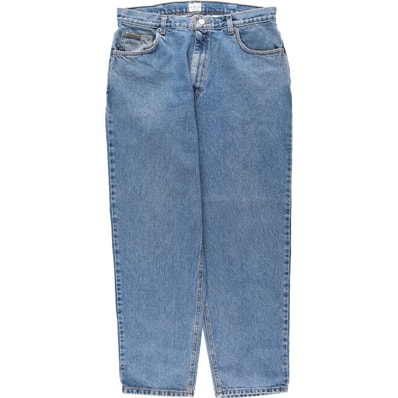 古着 90~00年代 カルバンクライン Calvin klein JEANS テーパードデニムパンツ USA製 メンズw34相当 ヴィンテージ/eaa637882