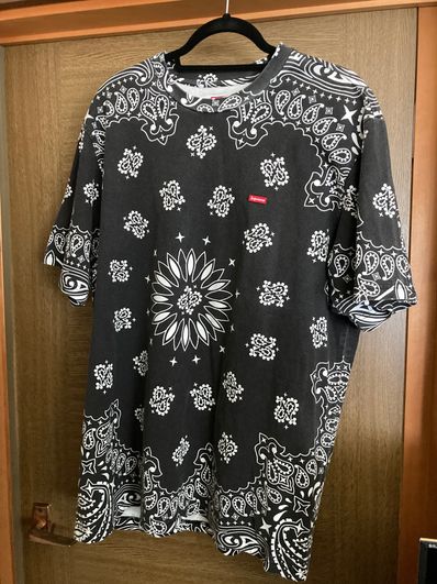 Supreme Small Box Tee "Bandana Black"(21SS)
