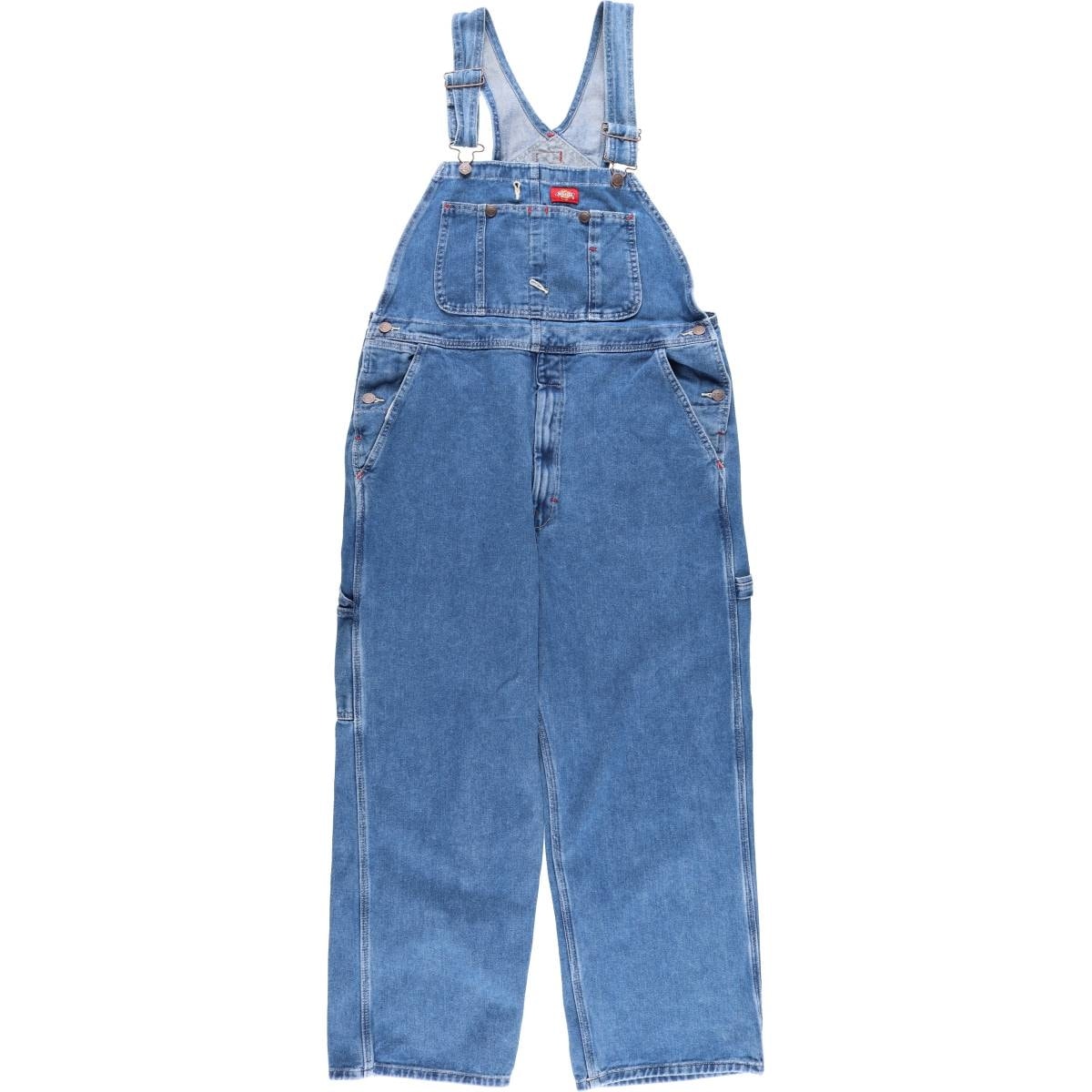 古着 ディッキーズ Dickies デニムオーバーオール メンズw38相当/eaa459746