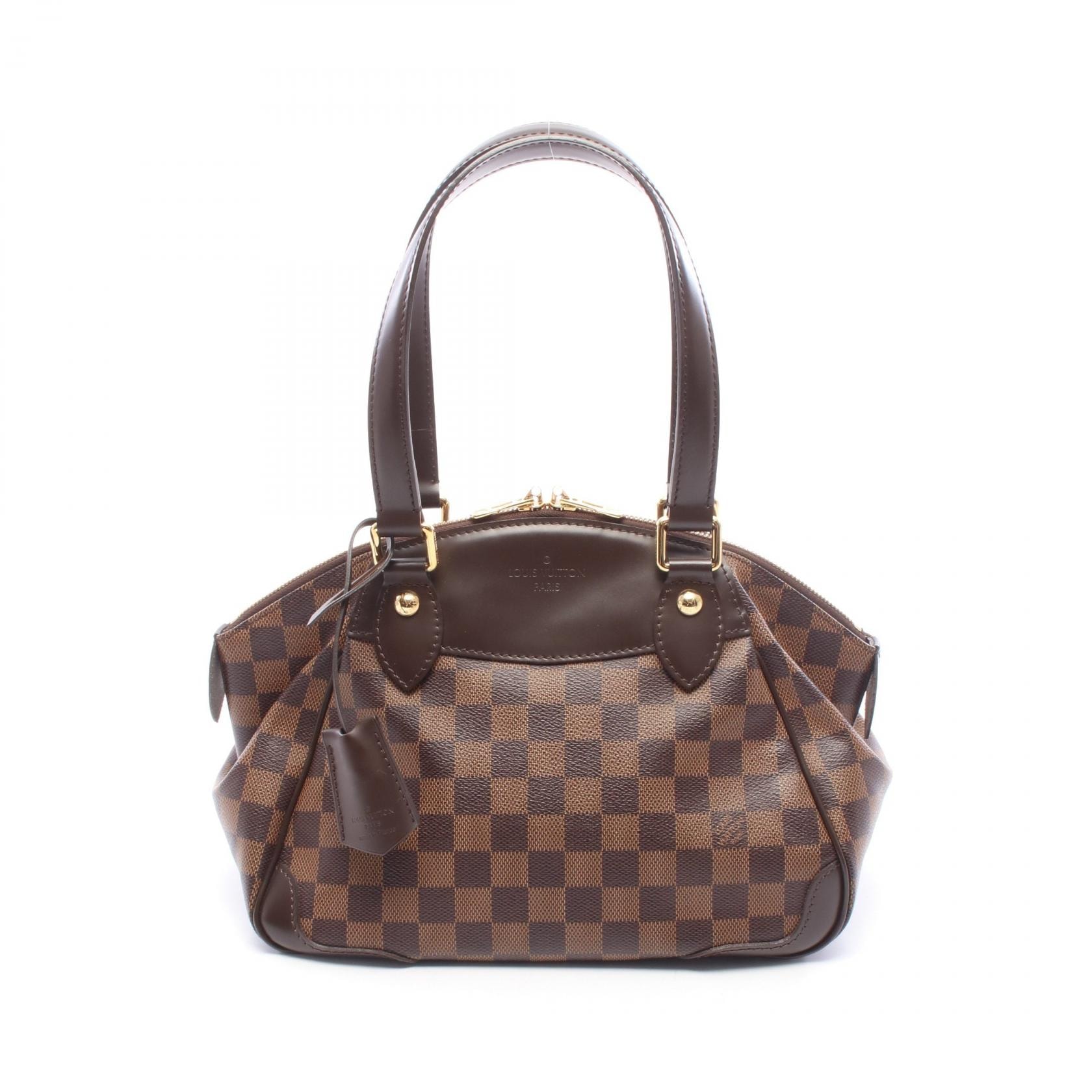 ルイ・ヴィトン LOUIS VUITTON ヴェローナPM ダミエエベヌ ショルダーバッグ バッグ PVCコーティングキャンバス レザー ダミエ エベヌ レディース ブラウン系 N41117 【中古】