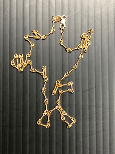 Chrome Hearts 22K Twist Chain Necklace "Yellow Gold"