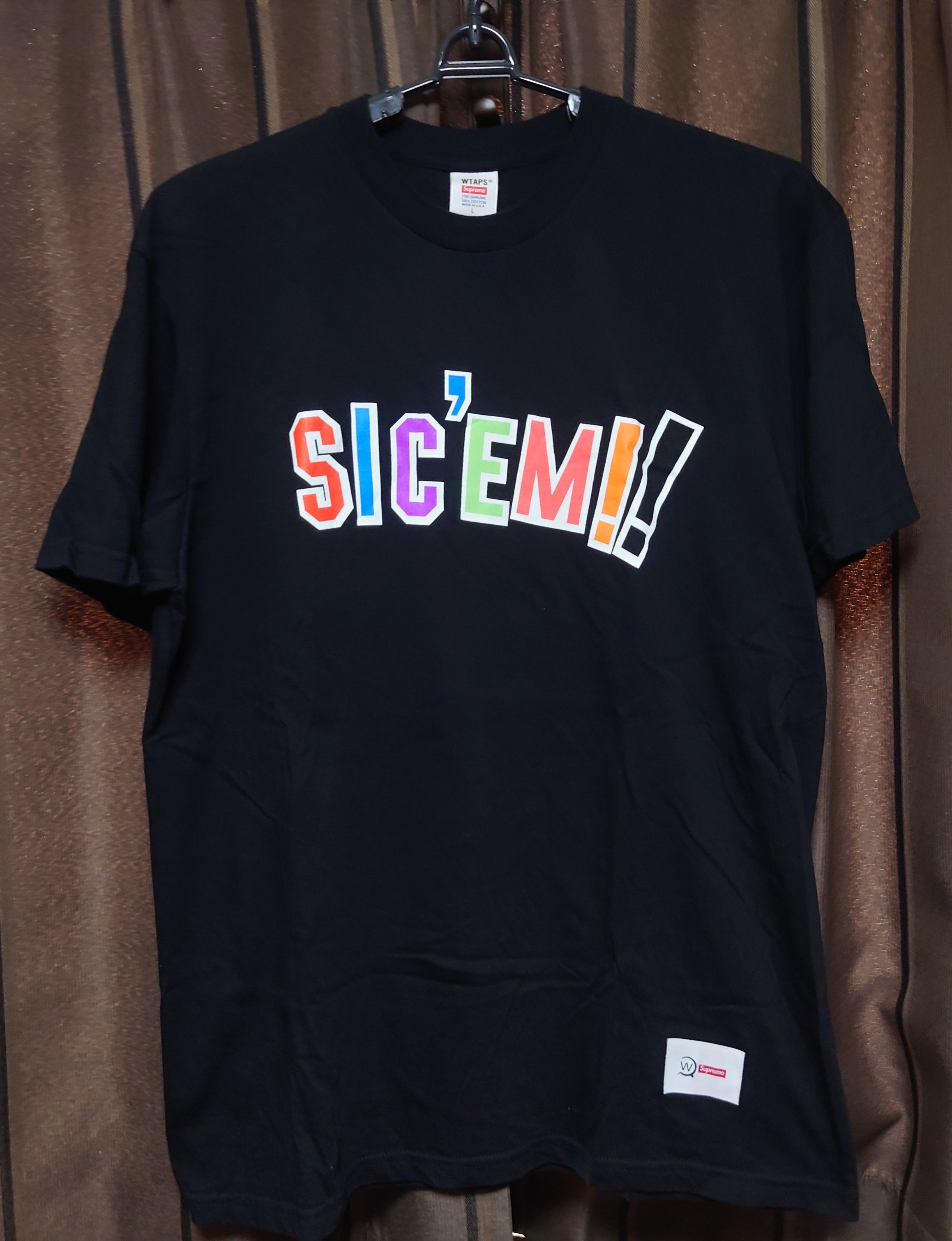 Supreme / WTAPS Sic'em! Tee "Black"