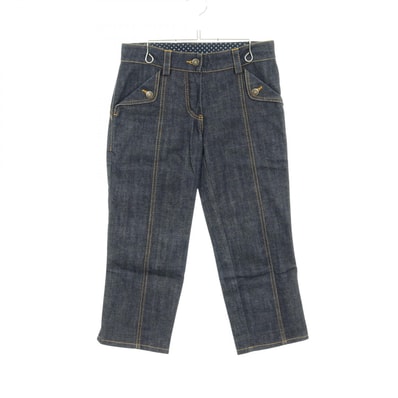 ルイ・ヴィトン LOUIS VUITTON デニムパンツ 衣料品 ボトムス コットン レディース ネイビー系 【中古】