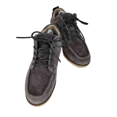 GORE-TEX vibramソール Deluxe Classic Trekker grey suede shoes【1143055404849】