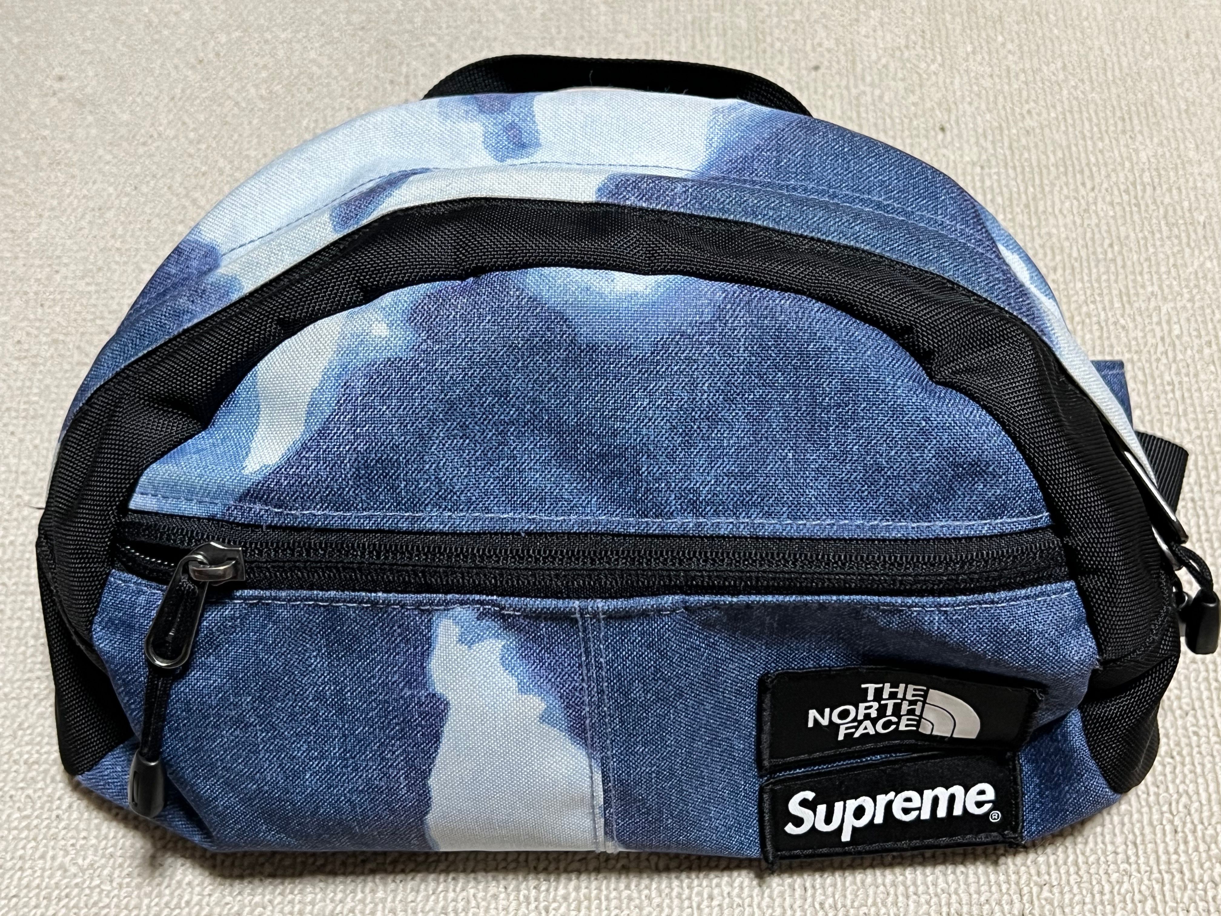 Supreme x The North Face Bleached Denim Print Roo II "Indigo"