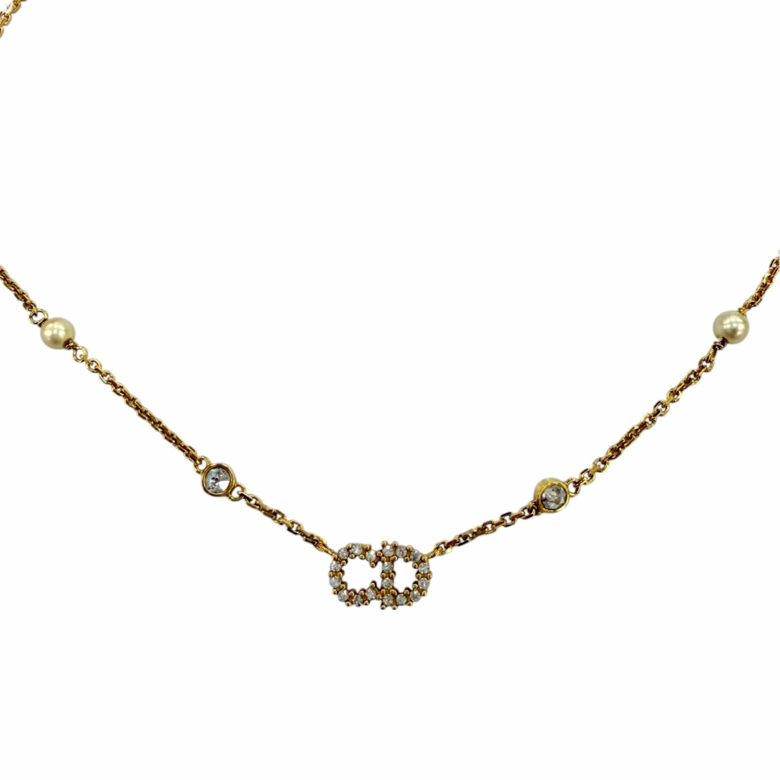 美品 ディオール Clair D Lune クレールディリュヌ ネックレス