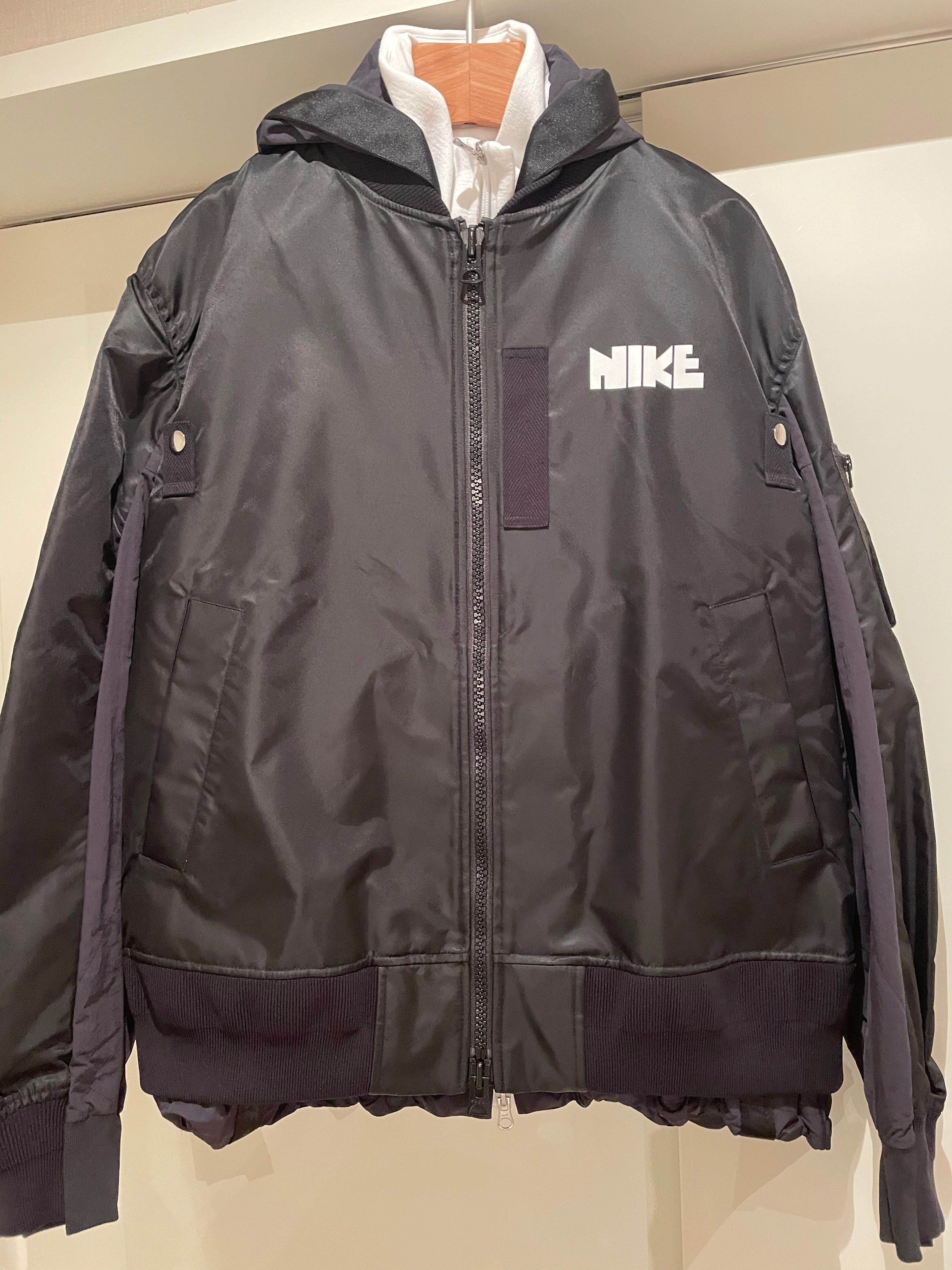 Sacai x Nike NRG Layered Bomber Jacket "Black"