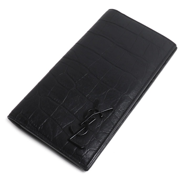 SAINT LAURENT サンローラン モノグラム コンチネンタルウォレット 長財布 ブラック 529981 メンズ【中古】