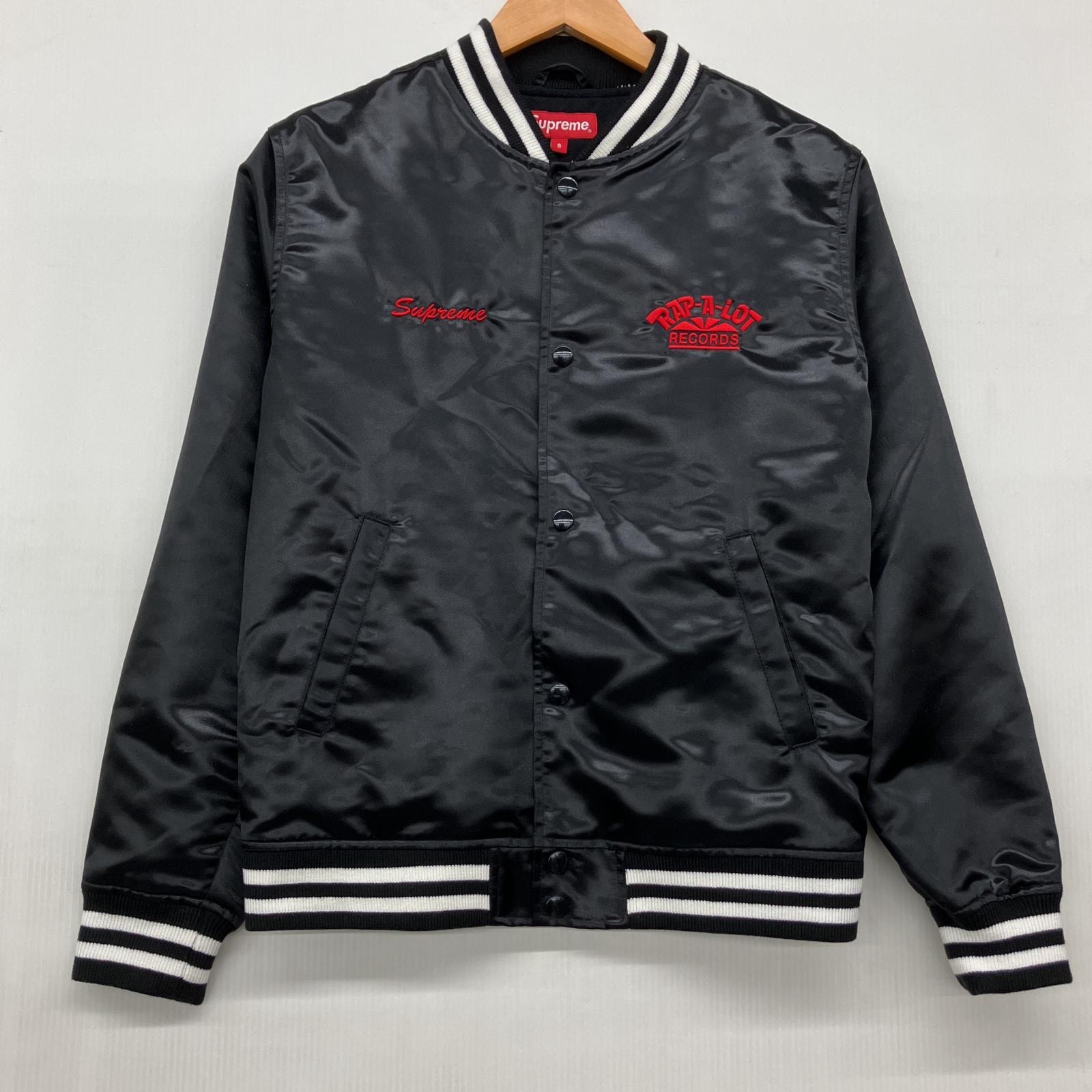 Supreme シュプリーム 17SS RAP-A-LOT RECORDS SATIN CLUB JACKET S size RN101837 ブラック