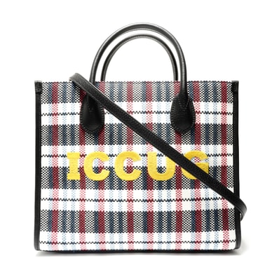 グッチ GUCCI エンブロイダリー ナイロンラフィア 2WAY ハンドバッグ【中古】