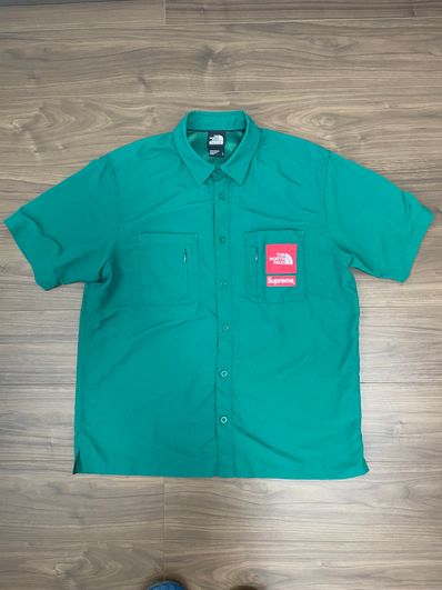 Supreme x The North Face Trekking S/S Shirt "Dark Green"