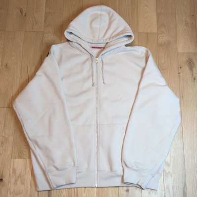 Supreme x Thrasher Zip Up Hooded Sweatshirt "Stone"