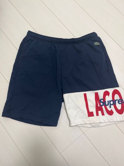 Supreme / Lacoste Logo Panel Sweatshort "Navy"