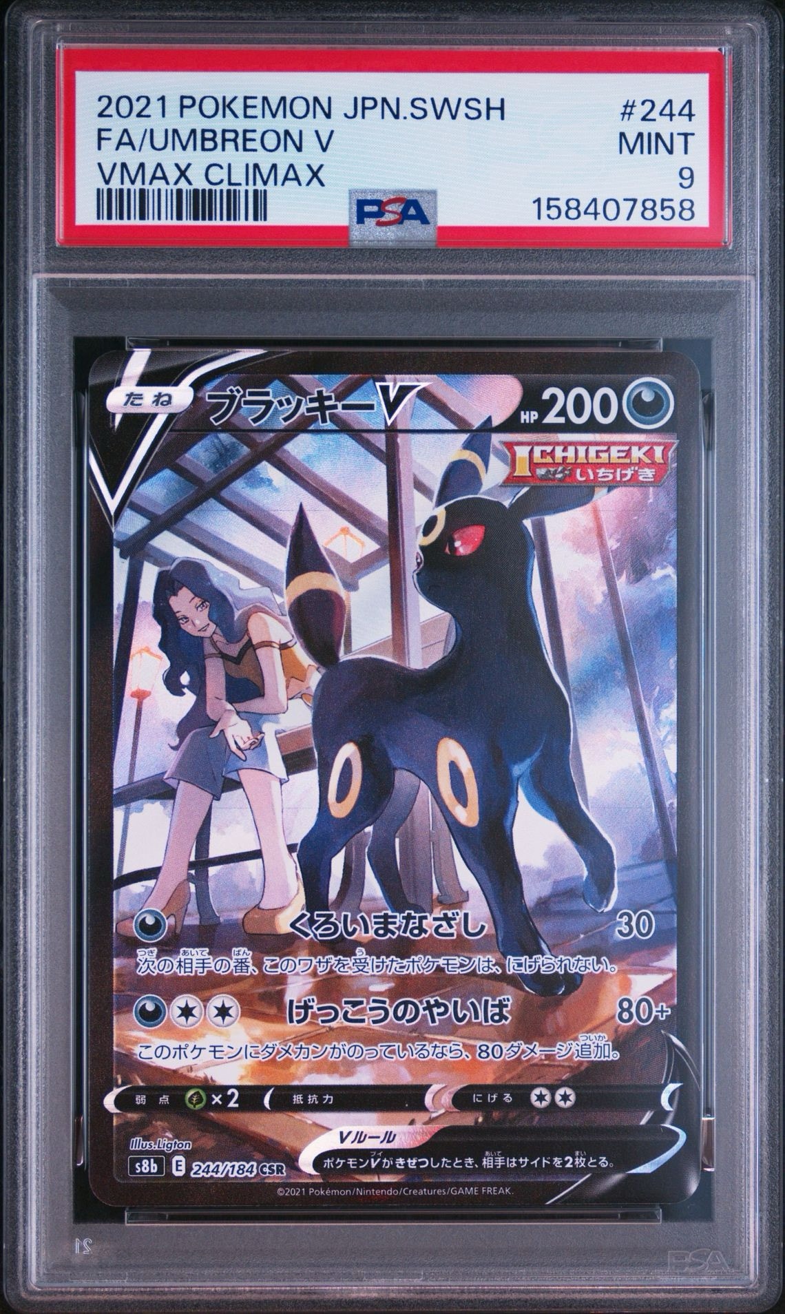PSA10】ブラッキーV CSR[S8b 244/184](ハイクラスパック「VMAX
