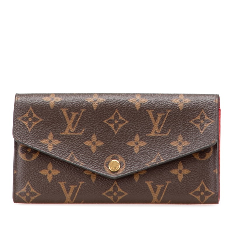ルイ ヴィトン モノグラム ポルトフォイユ サラ 長財布 M62236 ブラウン PVC レザー レディース LOUIS VUITTON 中古
