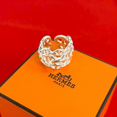 HERMES エルメス シェーヌダンクル アンシェネ GM リング シルバー925 リング・指輪 19号 シルバー
39105