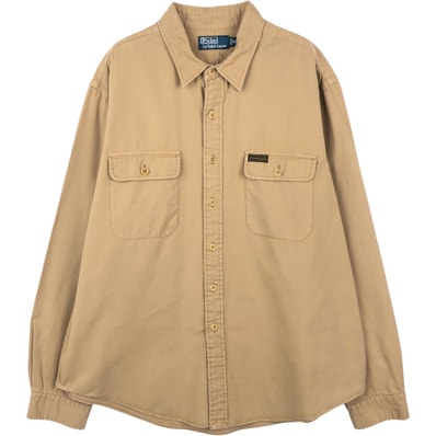 古着 ラルフローレン Ralph Lauren POLO by Ralph Lauren 長袖 コットンシャツ メンズXXL相当/eaa666222
